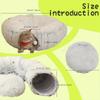 Cat Litter Pet Cat Tunnel Plush Warm Cat Tunnel Foldable Removable Washable Multifunctional Splicing Cat Channel