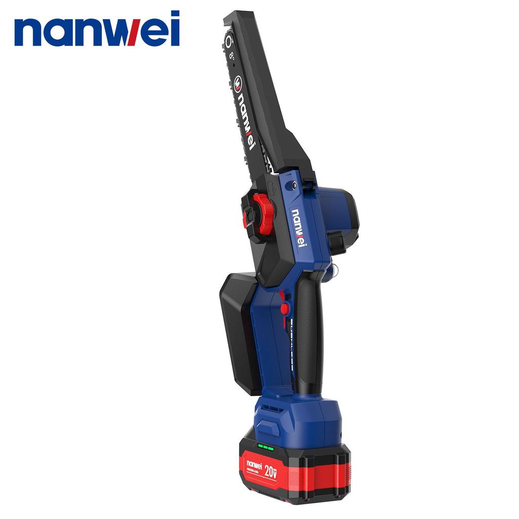 NANWEI 8-дюймовая электрическая цепная пила 5800 об/мин, Скорость 8 м/с, Ручное нажатие