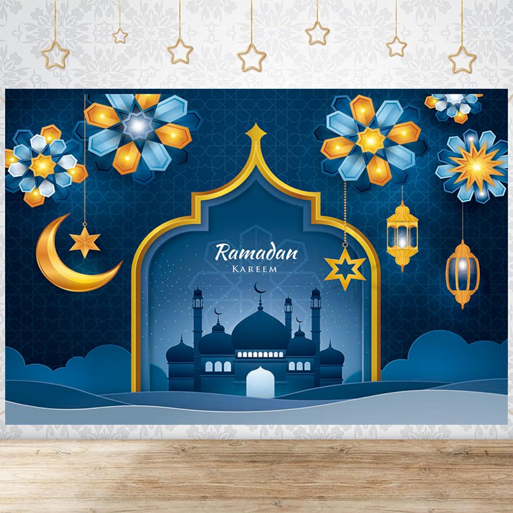 Тема вечеринки Ид Традиционный фон Украшения Ramadan Mubarak для дома Исламский Мусульманский Kareem Eid Al Adha Реквизит Подарок Постер