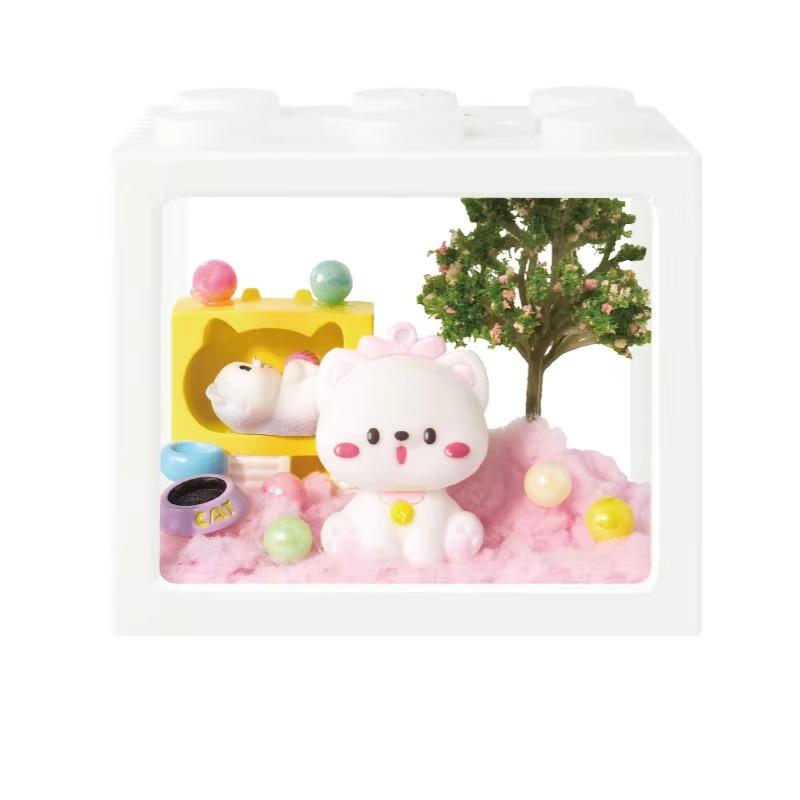 Handmade Art Toys 1PCS Handmade Material Pack Micro Landscape Scene Cottage Toys Birthday Gift for Girls