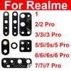 Стеклянный объектив задней камеры для Realme 8 Pro 6 7 3i 5i 6i 7i 1 2 3 5 5S 6s Global 5G Запасные части для заднего стеклянного объектива
