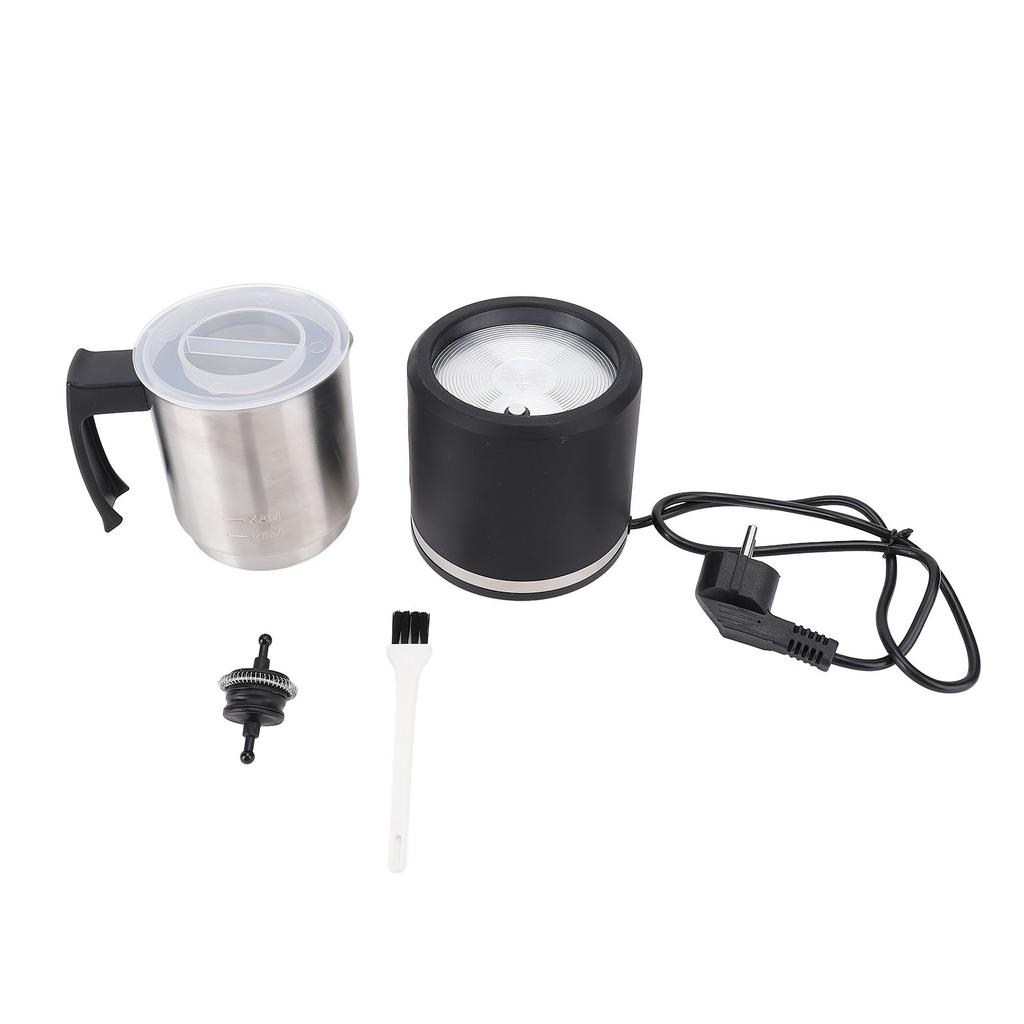 Electric Milk Frother 4 In 1 Stainless Steel Large Capacity Detachable Electric Hot Cold Foam Maker