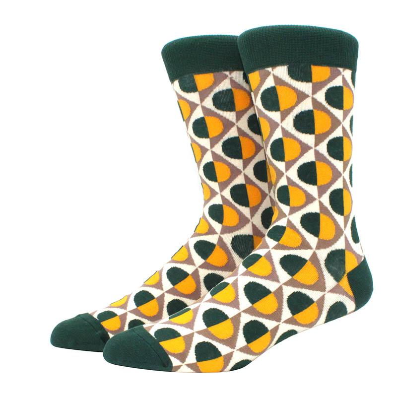 Большие размеры Новые модные носки Happy Funny Couple с забавным персонализированным мультяшным жаккардом Длинные хлопковые носки-трубы