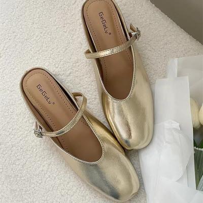 Туфли Мэри Джейн Серебро Внутри Высокие Туфли