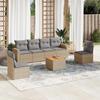 VidaXL Garden Lounge Set with Cushions 7 Pcs, Patio Sofas, Patio Furniture Set, Outdoor Furniture, Mix 3256402