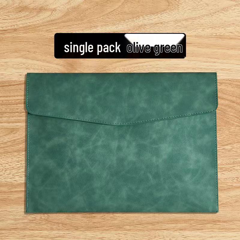 Кожаный портфель для документов формата А4: Минималистичный, Ретро, Водонепроницаемый, Большая вместимость, Однослойная деловая сумка