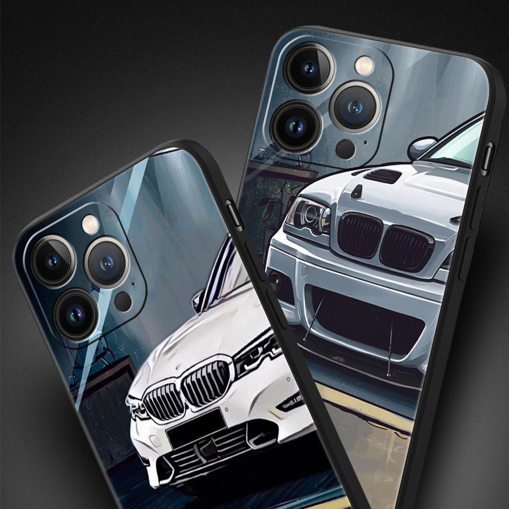 Boy See Sports Car Jdm Drift Luxury Soft Phone Case For iPhone 13 15 14 12 11 Pro MAX XR X SE XS 7 8 Plus Protection Cover