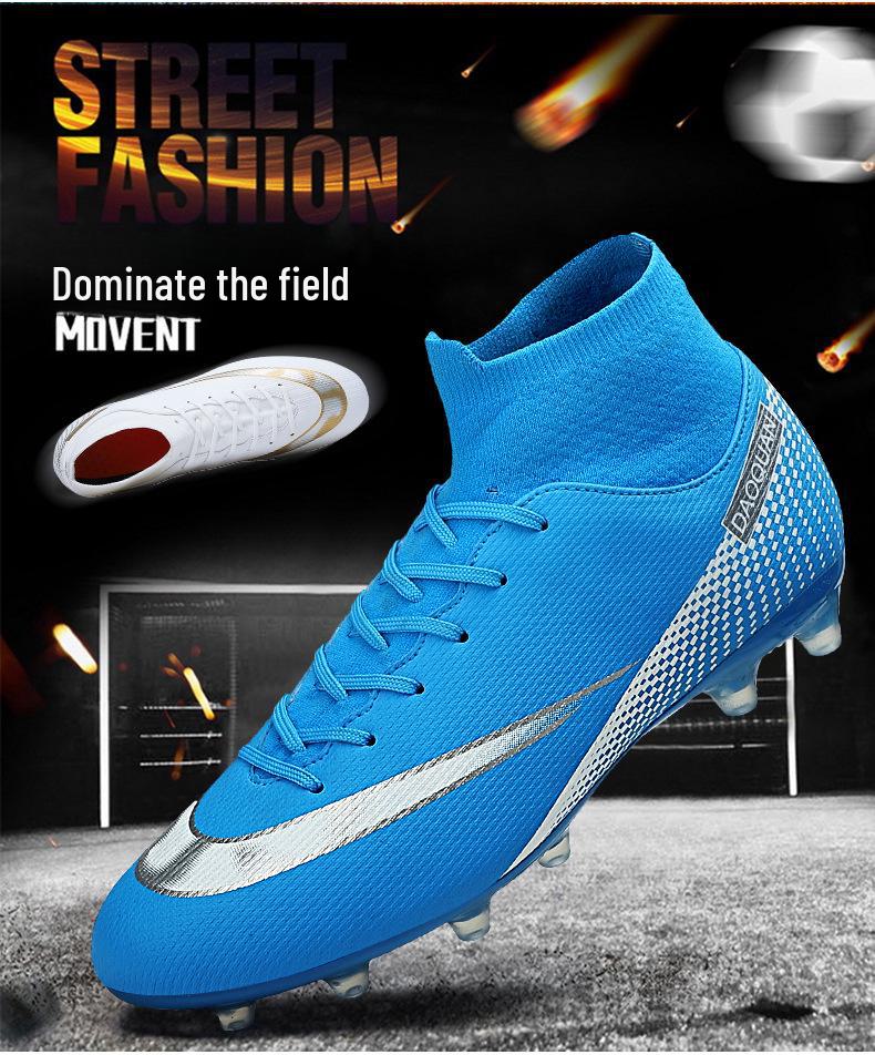 Футбольные тренировочные кроссовки AG с высоким верхом, размеры 45-47, для мужчин, женщин и детей