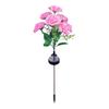 Solar Flower Lights Easy To Install All-weather Outdoor Blooming Flowers Lights Waterproof Decor Night Lights for Lawn Yard Patio Pathway