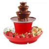 Multipurpose Chocolate Fountain Maker 3 Layer Electric Chocolate Fondue Fountain for Candy Melting And Cheese Dipping