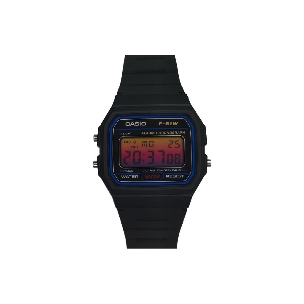 Casio Унисекс ПОДРОСТКОВЫЕ Черные Часы F-91W-1(Watch3--)