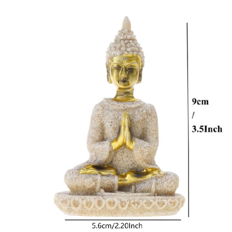 Буддийская скульптура Статуя Украшение для дома Медитирующий Дисплей Буддийский Домашний Декор