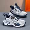 Children's Sports Shoes Boys' Basketball Shoes 2025 Spring and Autumn Wear-resistant Leather Surface Waterproof and Lightweight Children's Running Sho