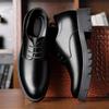 Autumn Leather Shoes Men's Genuine Leather Breathable Men's Business Leather Shoes British Dress Thick-soled Inner Height Increase Korean Ver