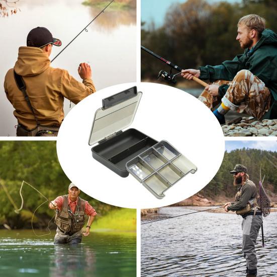 Ящик для хранения рыболовных приманок с несколькими отделениями Компактный дизайн Маленький размер для рыбалки
