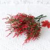 12Pcs Artificial Lavender 7 Fork Realistic Fake Plastic Flower Home Office Wedding Party Indoor Outdoor Faux Flower Bloom Plants Decoration