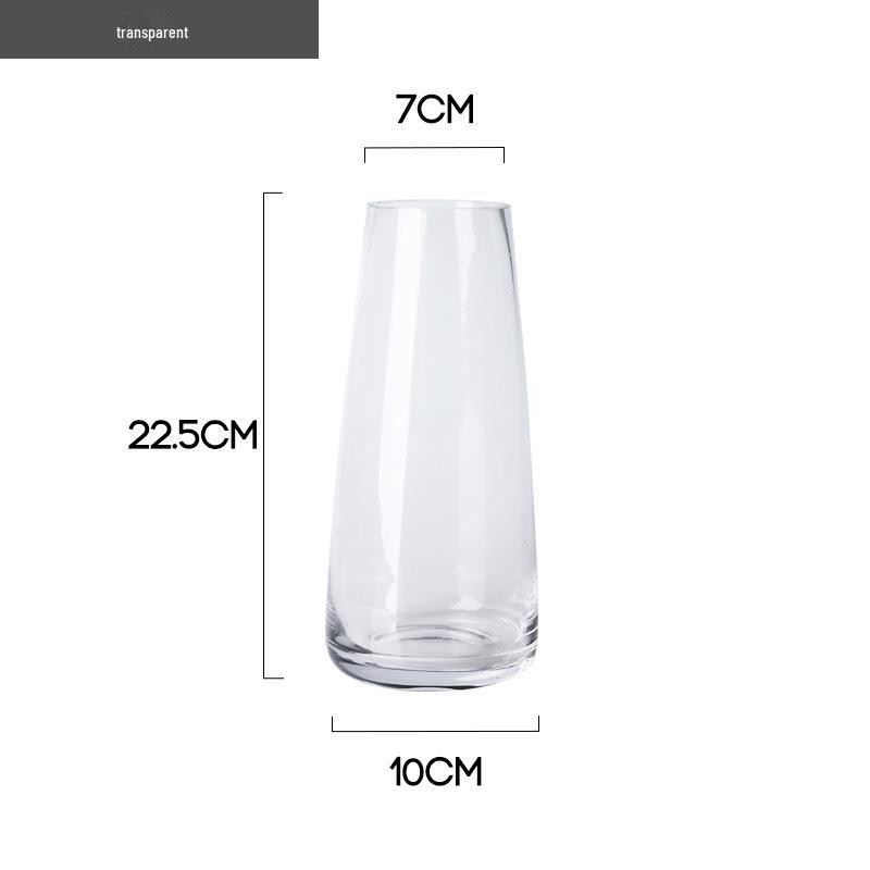 Современная скандинавская стеклянная ваза: Прозрачный гальванизированный цветочный горшок для обеденного стола и декора модельной комнаты