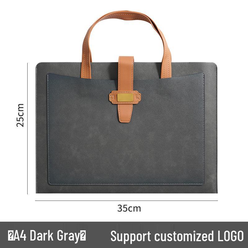 Кожаный держатель для документов формата А4 с настраиваемым логотипом