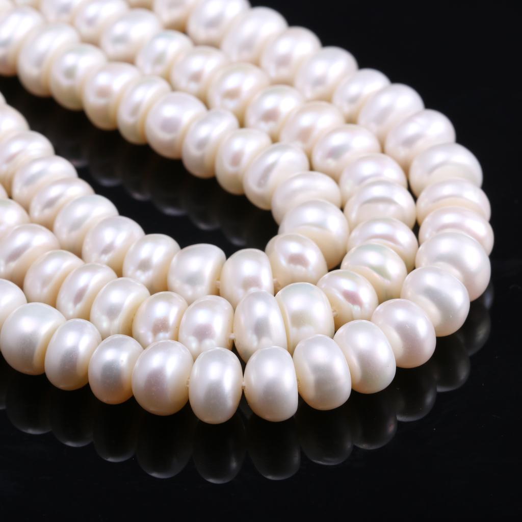 Synthetic Pearls Four-Sides Smooth Beads 6-7 MM For Jewelry Making DIY Necklace Bracelet Earrings Accessory