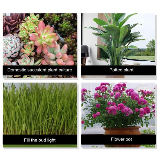 Full Spectrum Plant Grow Light with Clip Dimmable Plug-Play High Brightness Waterproof LED Plant Light Flower Grow Lamp