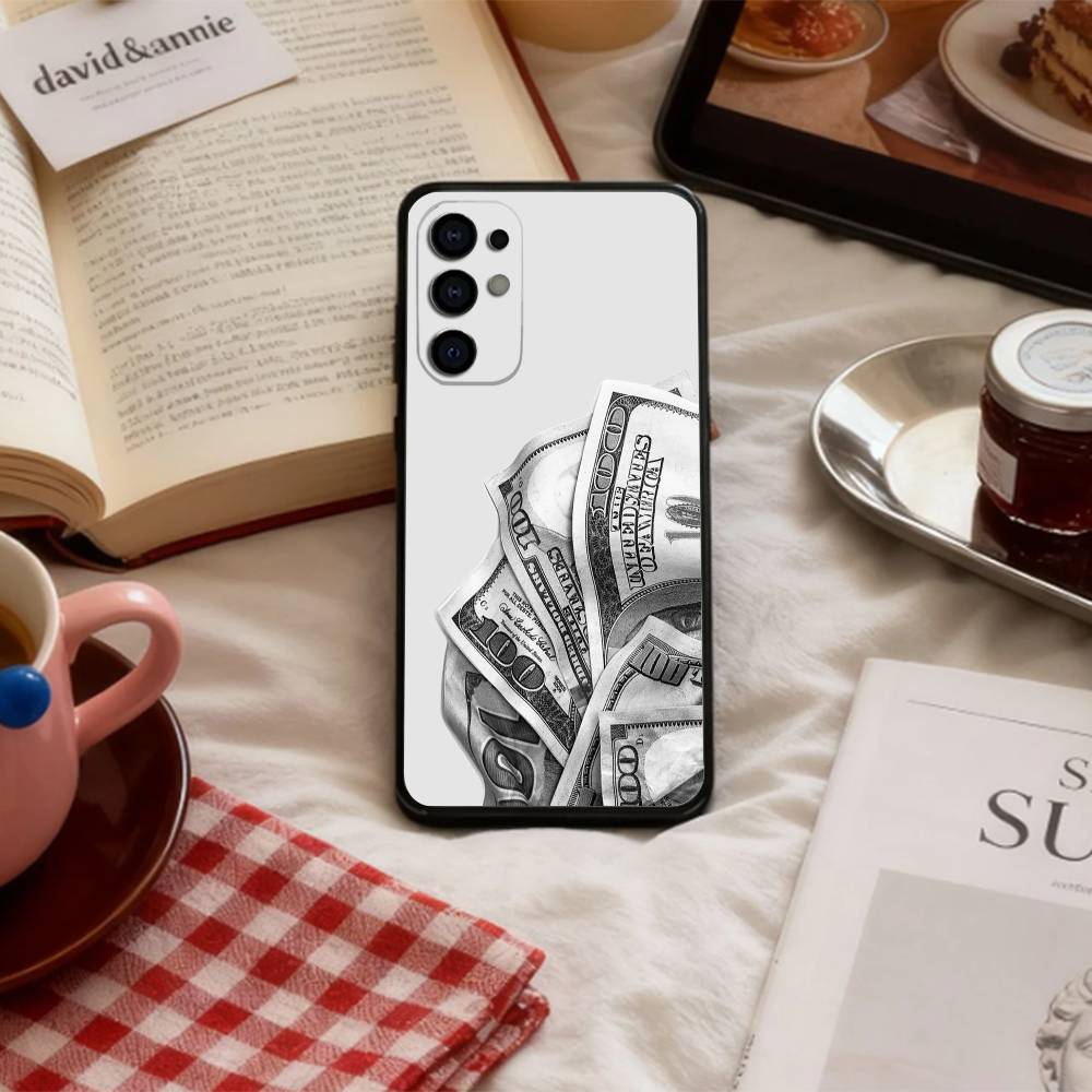 КРУТОЙ M-Money 100 долларов Чехол для телефона Samsung S 25,24,23,22,30,21,10,9,Ultra,Plus,Lite,FE,4,5 G Мягкий Черный Чехол