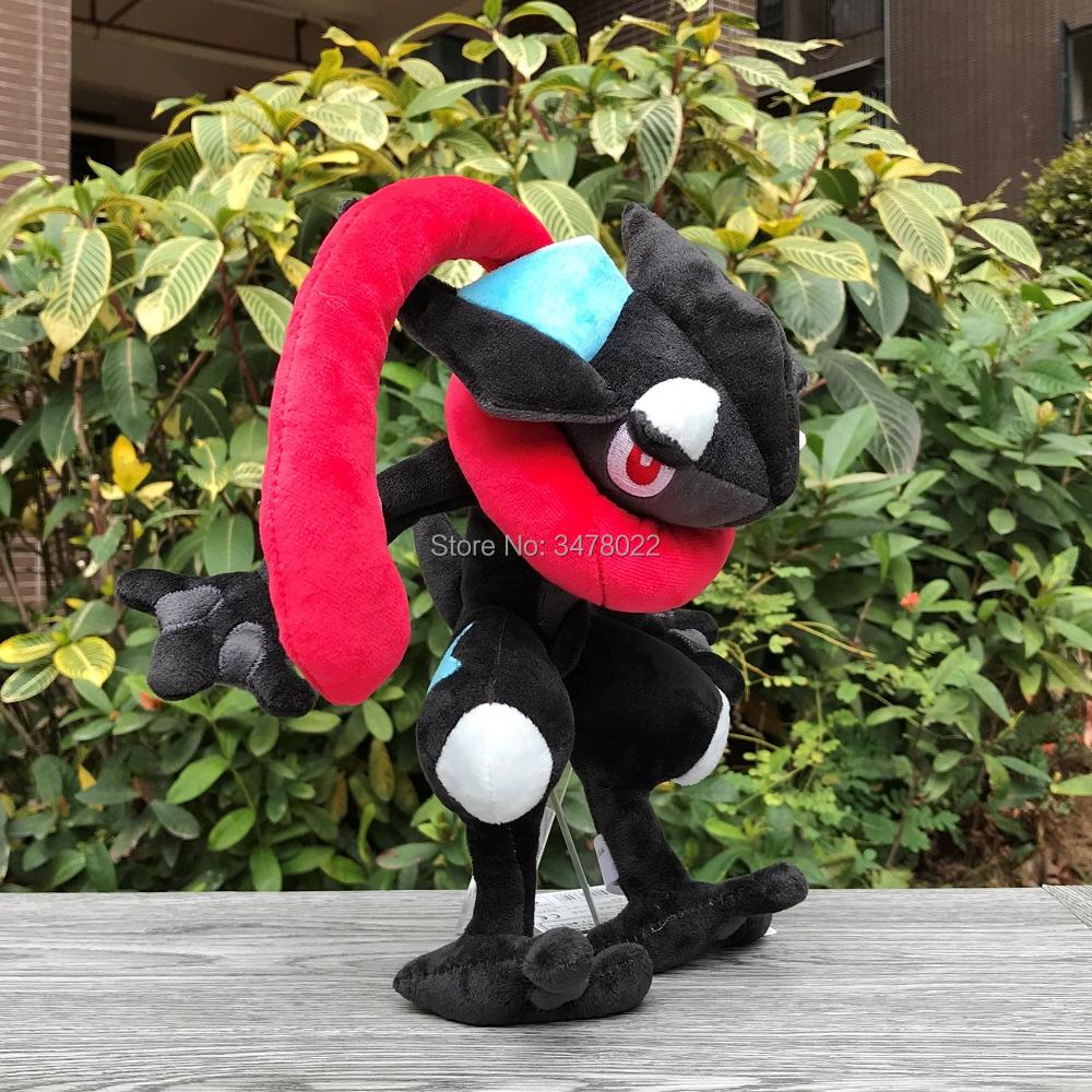 10 Inch Shiny Black And Blue Ninja Frog Plush Toy Soft Stuffed Doll Holiday Gift