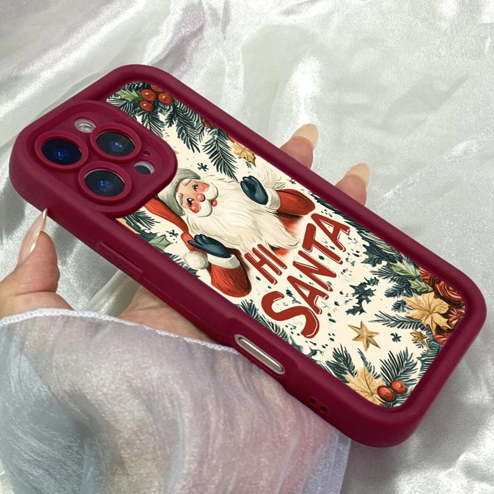 JT585 Рождество Рождественский для iPhone 17 16 15 14 13 12 Pro Max Samsung S26 S25 Ultra A17 A07 A56 A16 A15 A14 A13 A06 A05 Xiaomi 15T Redmi 15c 14C Мягкий чехол