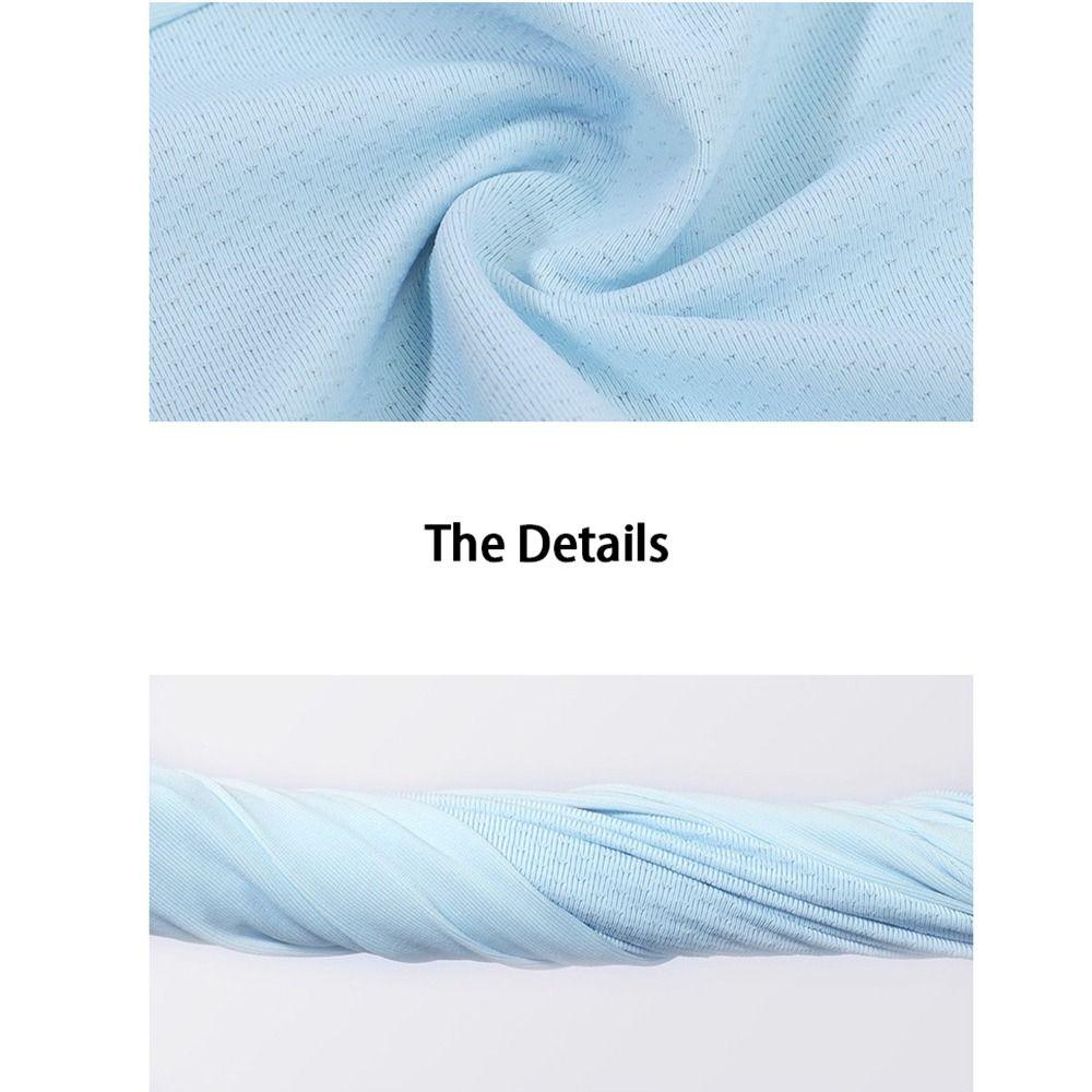 Golf Solid Color Fishing Outdoor Sunscreen Face Scarf Ice Silk Mask Neck Wrap Cover Face Cover