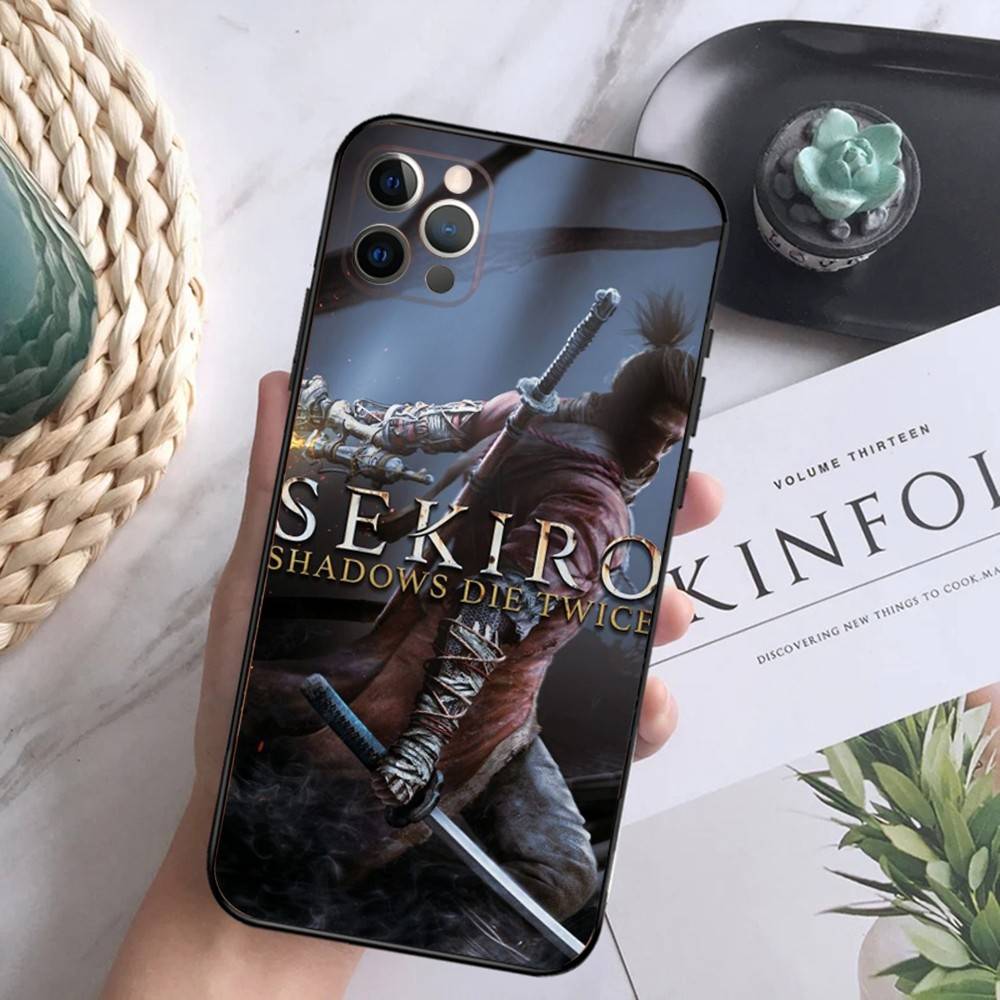 S-Чехол для телефона Sekiro Shadows Die Twice для iPhone 16,15,14,13,12 Mini 11 Pro XR,X,XS,MAX 7,8 Plus Силиконовый чехол Мягкий Черный