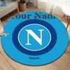 SSC Napoli Custom Name Round Area Rug,Carpet Rug for Living Room Bedroom Sofa Playroom Decor,Non-slip Floor Mat