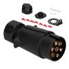 7 Pin Trailer Plug Connector Wiring Adapter Copper Contact for Commercial Vehicle Trailer RV Car