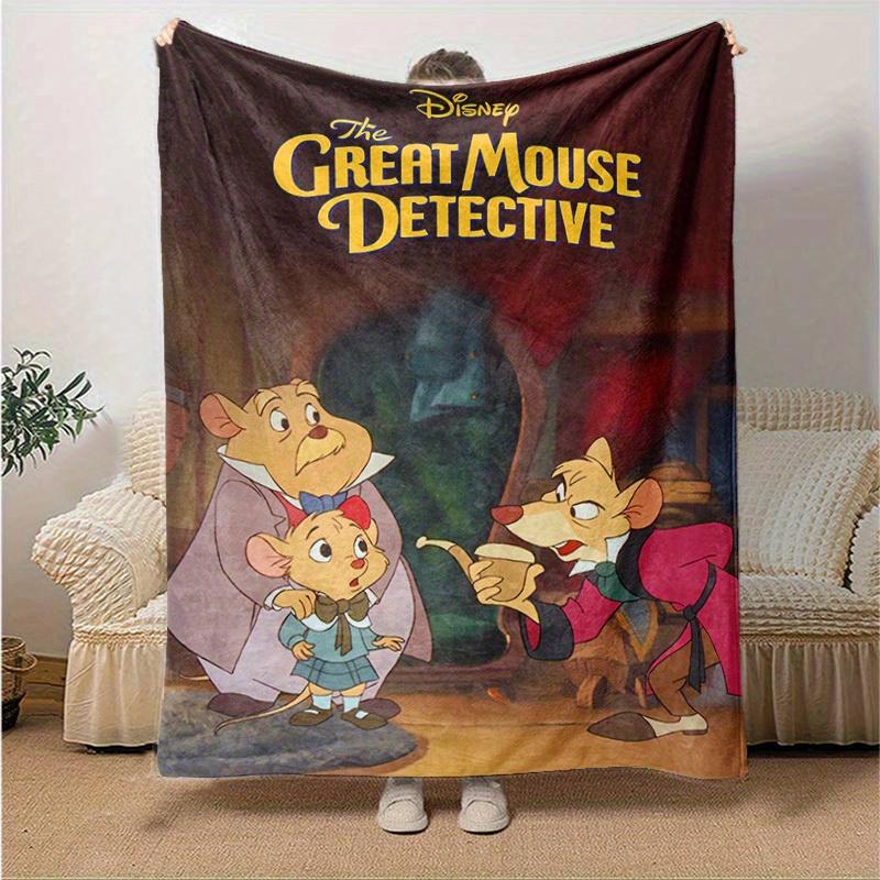 1 шт., Disney Великий мышиный сыщик Декоративное покрывало для дома, дивана, кровати, для путешествий, кемпинга, автомобиля