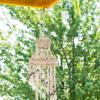 Stylish Conch Sea Shell Wind Chime Material Bedroom Garden Corridor Store Cafe Window Home Decor Natural