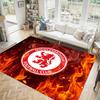 Middlesbrough Football Design Crystal Velvet Carpet Cozy Non?Slip Printed Rug For Bedroom Living Room Entrance