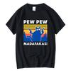 Pew Pew Madafakas Футболка Мужская С коротким рукавом Новинка Забавная Кошка Футболка Хлопок Свободный Топ Рубашки Футболка Летний Повседневный Свободный Мужской