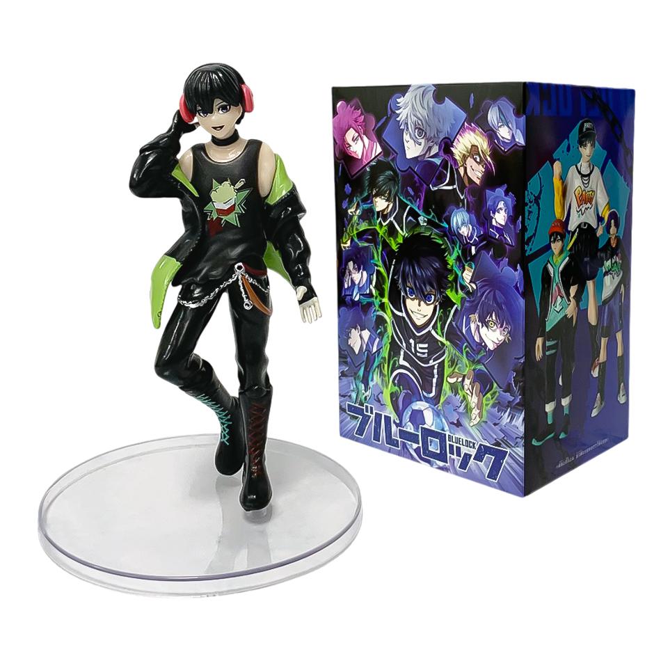 6pcs BLUE LOCK Anime Figures Doll Isagi Yoichi Nagi Seishiro Bachira Meguru Mikage Reo Figure Model decoration Toys for kid Gift