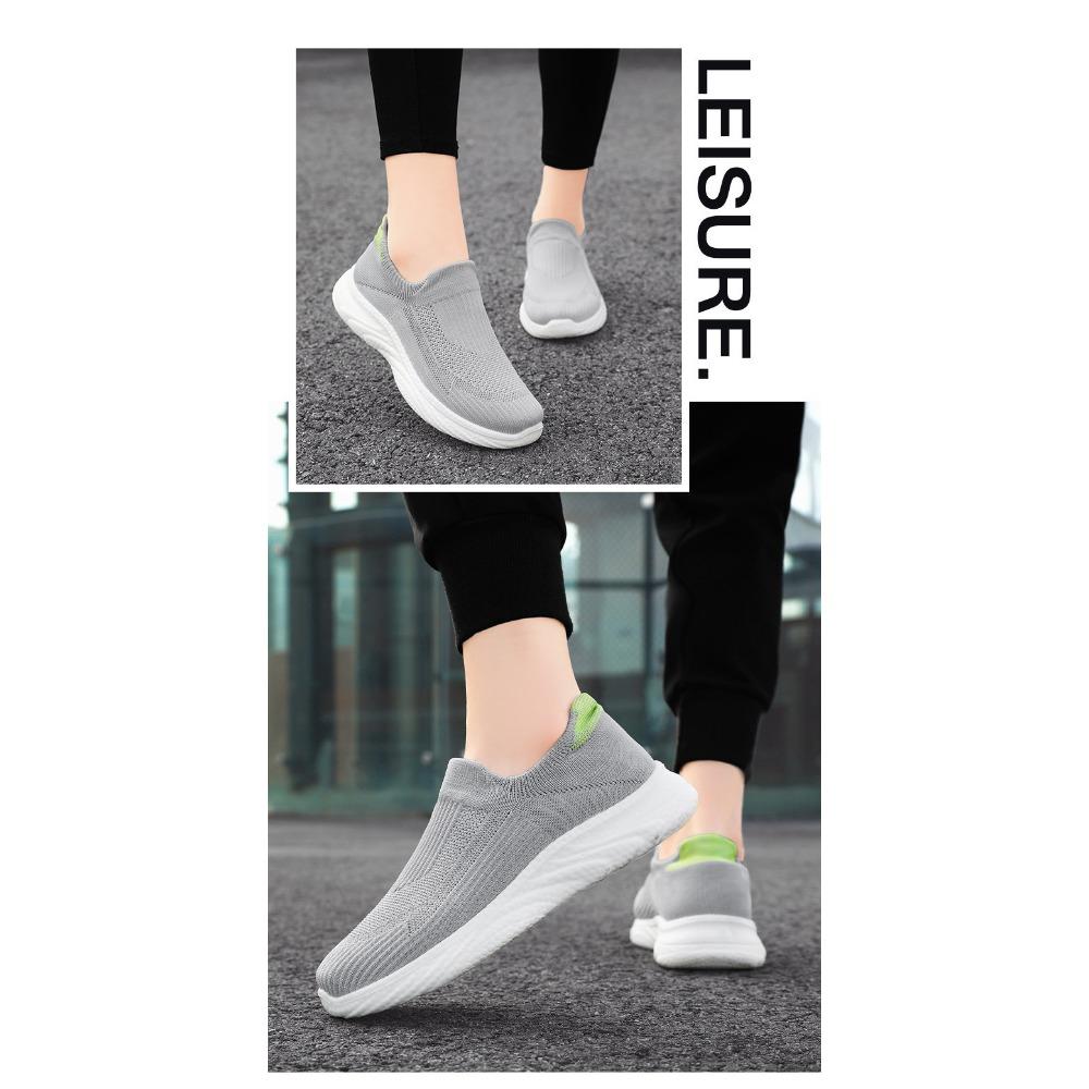Женская обувь, повседневные кроссовки, кроссовки для бега, мокасины с мягкой подошвой, корейские трендовые туфли Stirrups Single