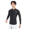 High Neck Long Sleeve Black Size S T-Shirt, (007),