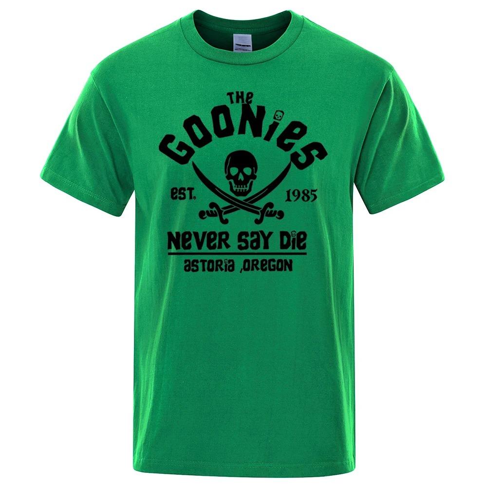 Мужская футболка Oregon Pirate Flag Never Say Die Astoria Casual Хлопок Дышащая Короткий рукав Брендовые топы