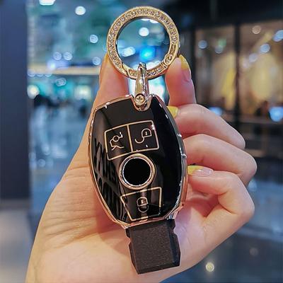 Чехол для смарт-ключа автомобиля из ТПУ, брелок для ключей для Mercedes Benz CLS CLA GL R SLK ABCS Class AMG W204 W205 W212 W463 W176, аксессуары