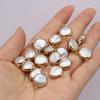 1Pcs/2Pcs Baroque Connector Freshwater Pearl Connector For Jewelry Making DIY Earrings Necklace Accessory