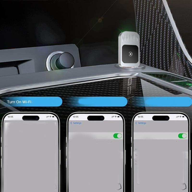 Transform Your Vehicle's Infotainment Cabled To Wireless Play Interfaces, Auto Connect No More Cables Suitable For Phone