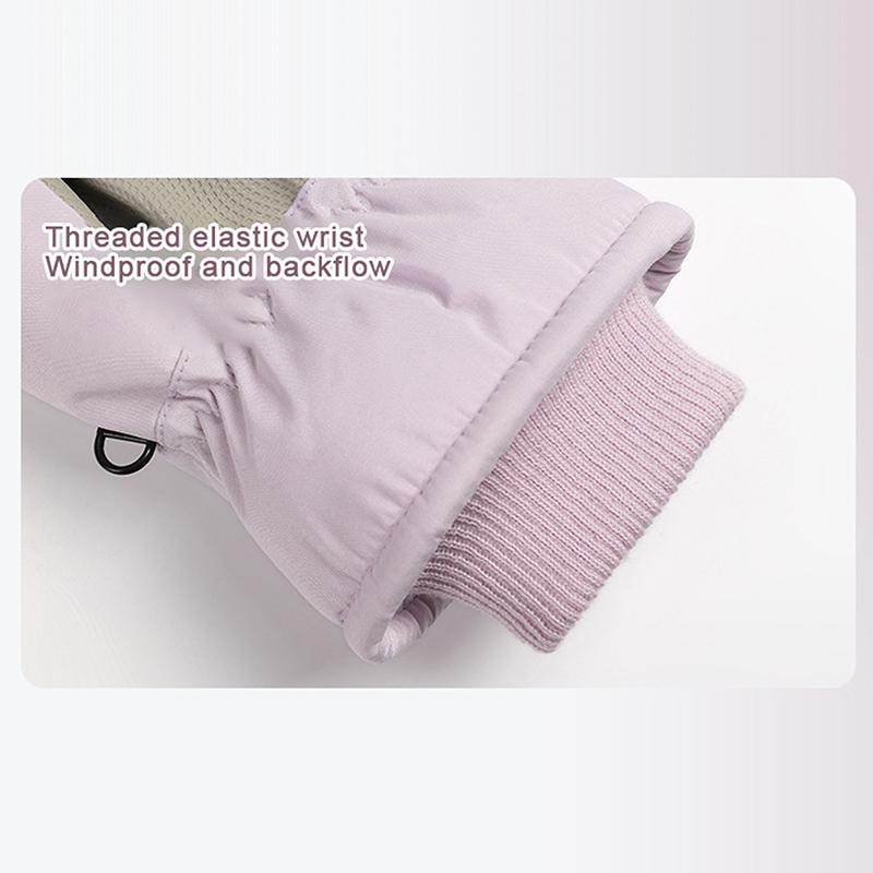 Зимние унисекс перчатки для сноуборда и лыж из искусственной кожи с нескользящим сенсорным экраном водонепроницаемые флисовые теплые перчатки для езды на мотоцикле и велосипеде