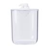 Bathroom Containers Multifunction Transparent Cotton Swabs Storage Canister with Lid for Home White