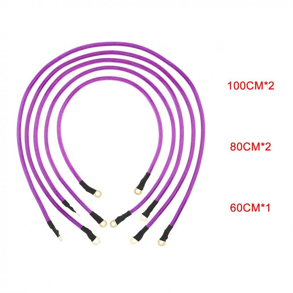 5 car audio current grounding strengthening wires with negative electrodes to stabilize circuit voltage