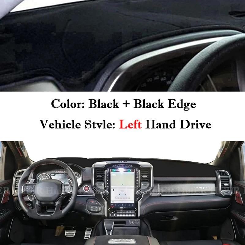 For Dodge Ram 1500 2500 3500 2019-2025 Car Dashboard Pad Sunshade Cover Dashmat Protect Mat Anti-Slip Carpet Interior Accessory