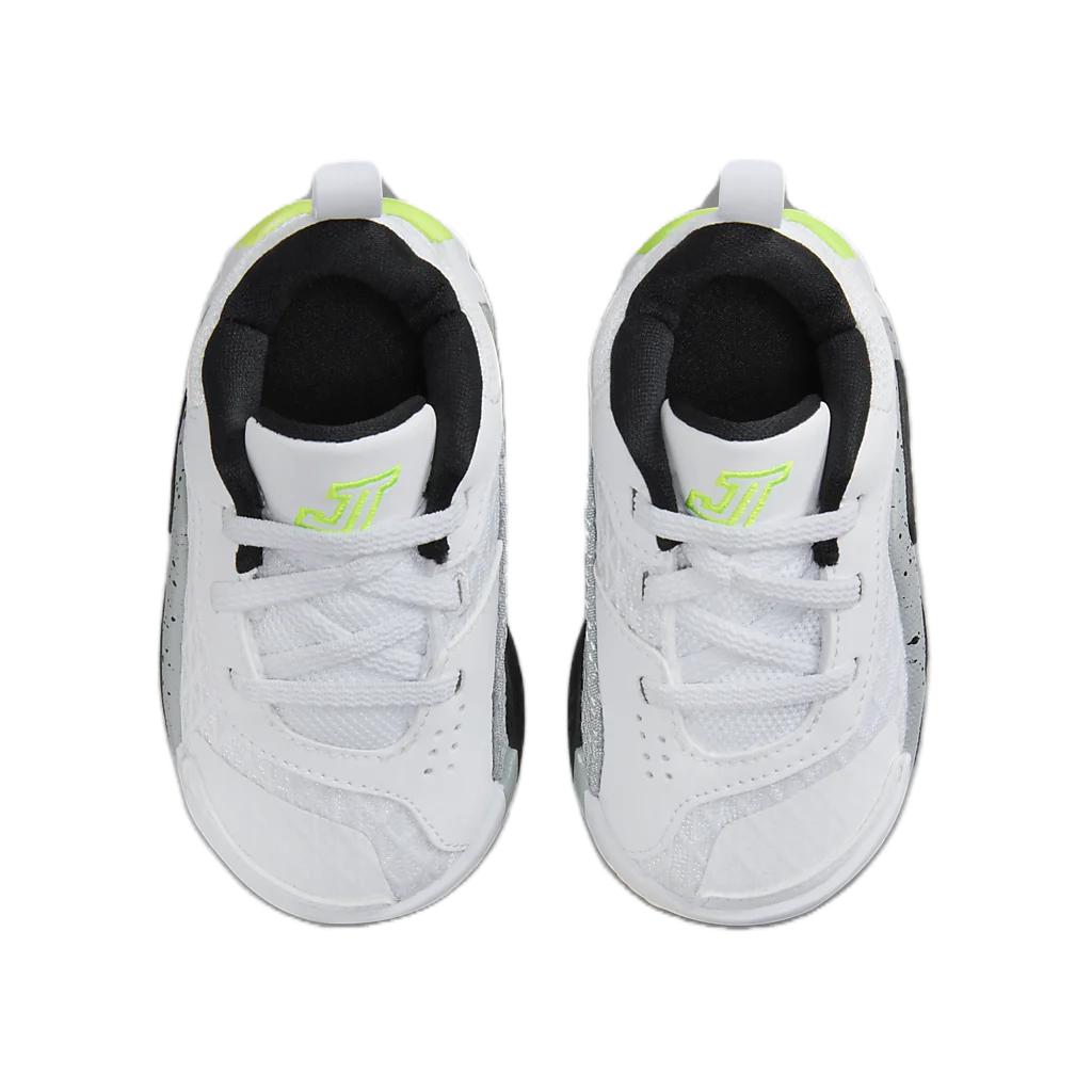 Детские кроссовки Air Jordan Tatum 2 TD Neon Белые Черные Волчье-серые FJ6461-100