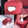 2025Car Tissue Box Holder Microfiber Leather Car Center Console Armrest Napkin Box Sun Visor Backseat Tissue Case with Fix Strap