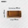 NAIERDI 5 Pieces Concealed Flat Furniture Handle Black Invisible Cabinet Pulls Aluminum Alloy Wardrobe Door Handles