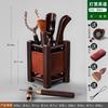 Kungfu Tea Set Accessories, Tea Ceremony, Six Gentlemen Whole Set, Black Sandalwood, Solid Wood Tea Clip, Bamboo Tweezers